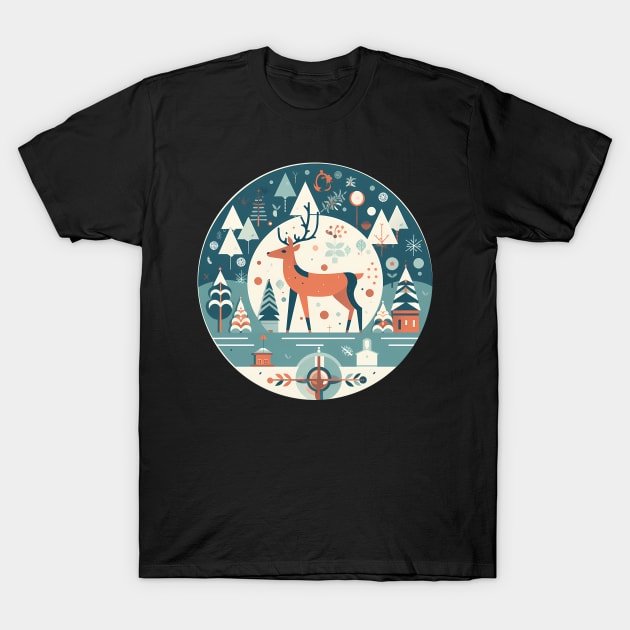 Deer in Ornament, Love Deers T-Shirt by dukito